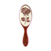 Paddle Hair Brush Flower Pattern Plating Color Massage Scalp Nylon Comb-Teeth Salon Styling Tool Custom Cushion Brush Detangler Paddle Hair Brush - Image 3