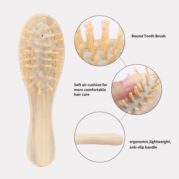 Small Wooden Paddle Hair Brush