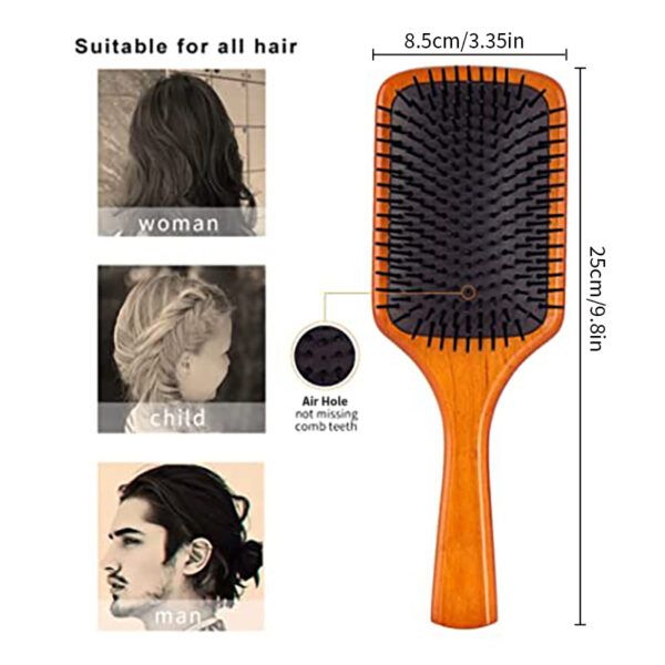 Wooden Paddle Hair Brush