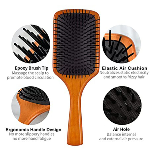 Wooden Paddle Hair Brush