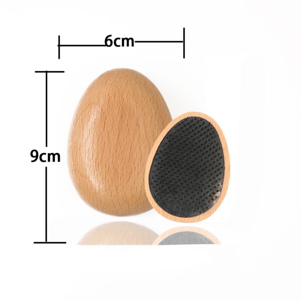 Egg Shape Wooden Hair Comb