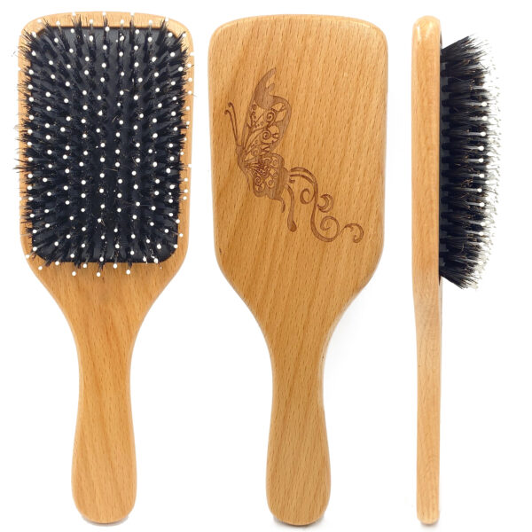 Wooden Paddle Hair Brush