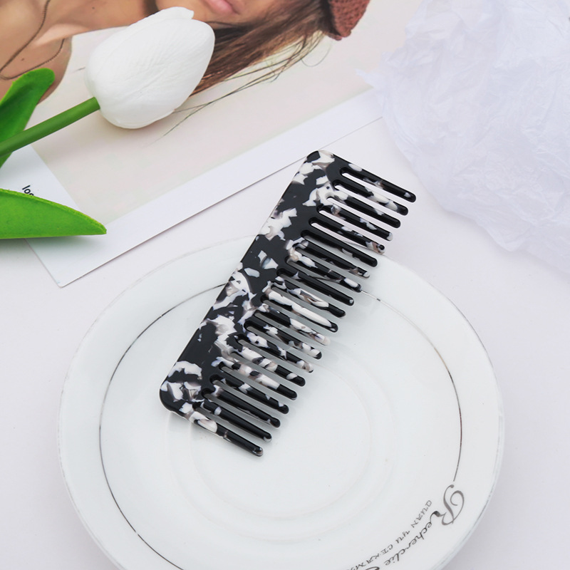 Wholesal Color Eco-friendly Acetate Hair Combs Wet And Dry Wide Tooth ...
