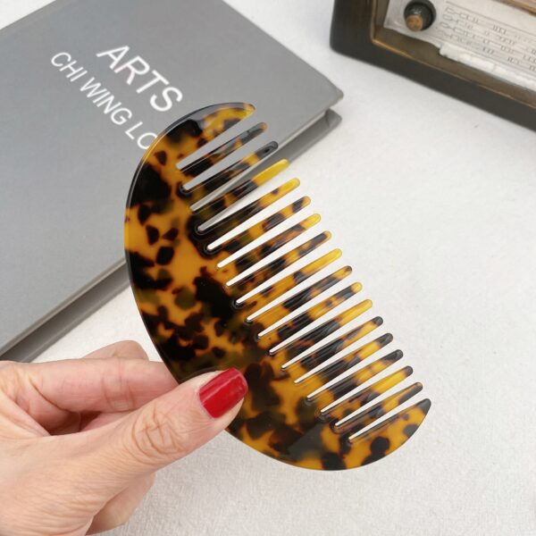 Semicircular Acetate Hair Comb