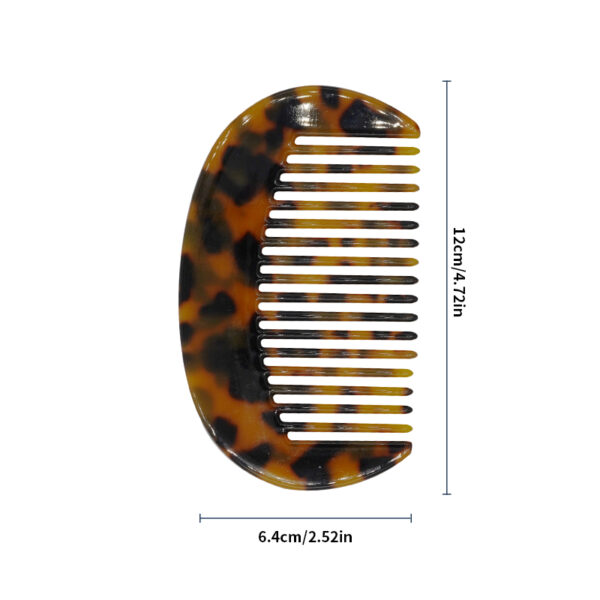 Semicircular Acetate Hair Comb