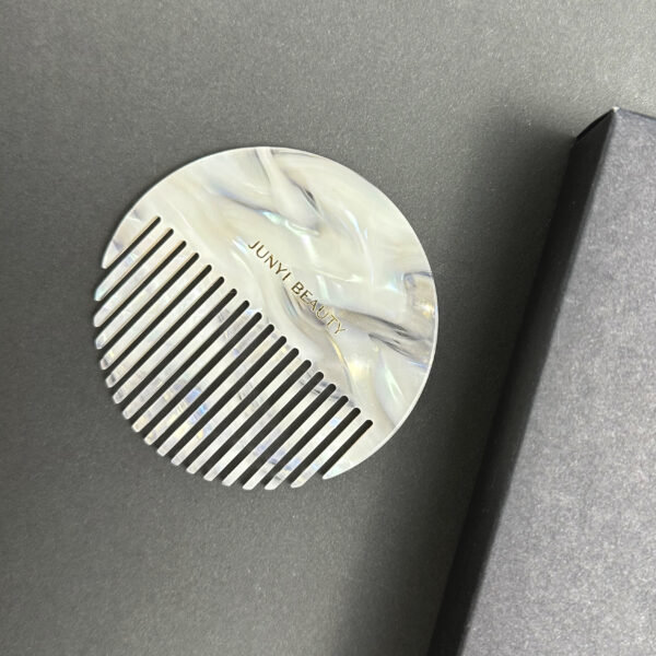 Round Acetate Hair Comb