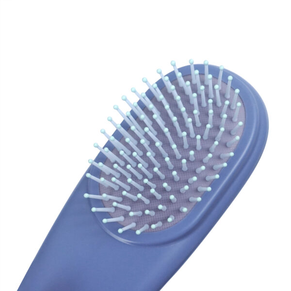 Portable Blue Paddle Hair Brush