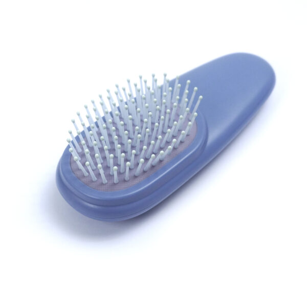 Portable Blue Paddle Hair Brush