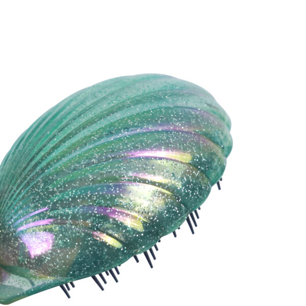 Glitter Shell Shape Detangling Hair Brush