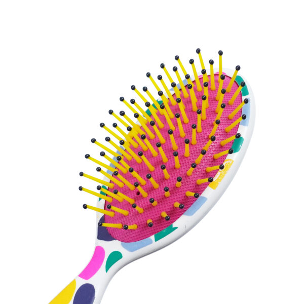 Colorful Hearts Paddle Hair Brush