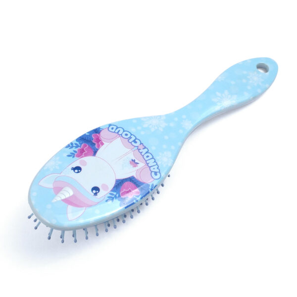 Bule Cartoon Pattern Paddle Hair Brush