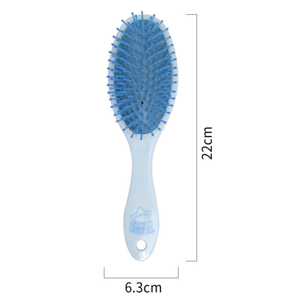 Bule Cartoon Pattern Paddle Hair Brush