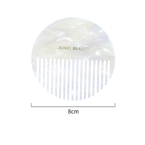 Round Acetate Hair Comb