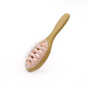Wooden Hollow Paddle Hair Brush