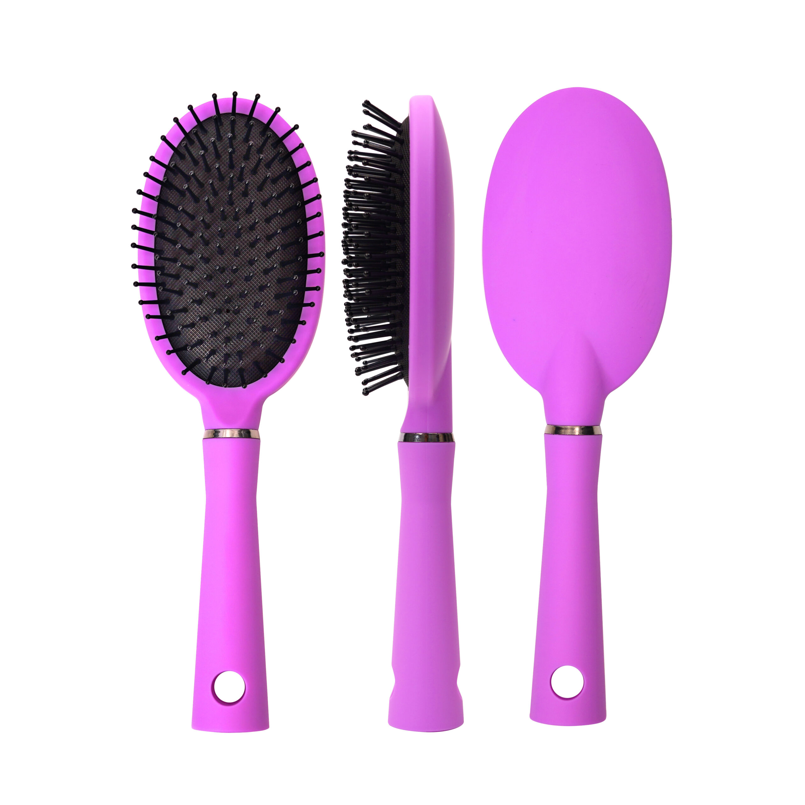 Purple Paddle Hair Brush
