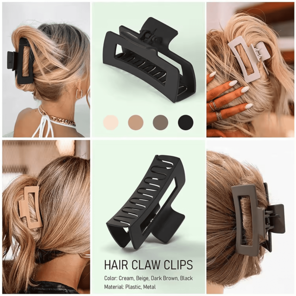 Big Matte Hair Clips