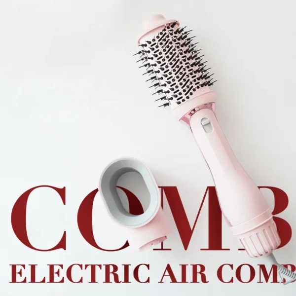 2-in-1 Hair Dryer Brush and Styling Tool – Elegant Rose Gold Edition