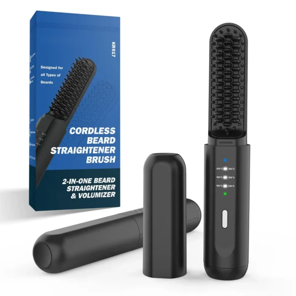 Cordless Electric Hot Comb: Professional Beard Straightener & Volumizer - Image 6