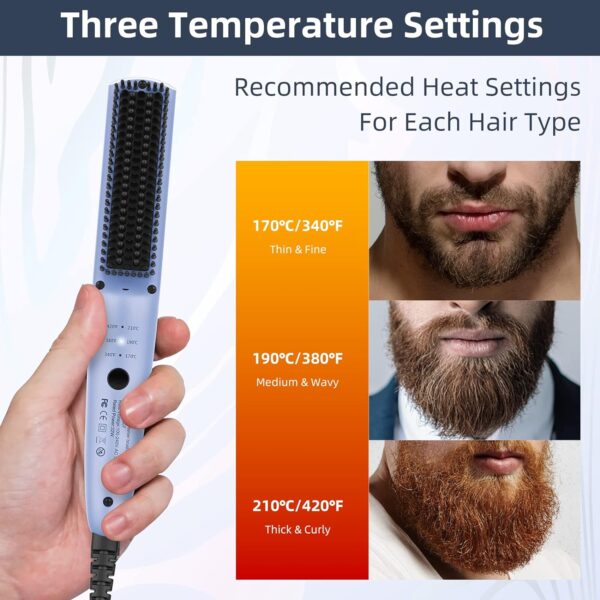 Blue Beard Straightener for Men - Image 2