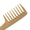 Wide-Tooth Eco-Friendly Coconut Fiber Plastic Hair Comb with Ergonomic Handle - Image 2
