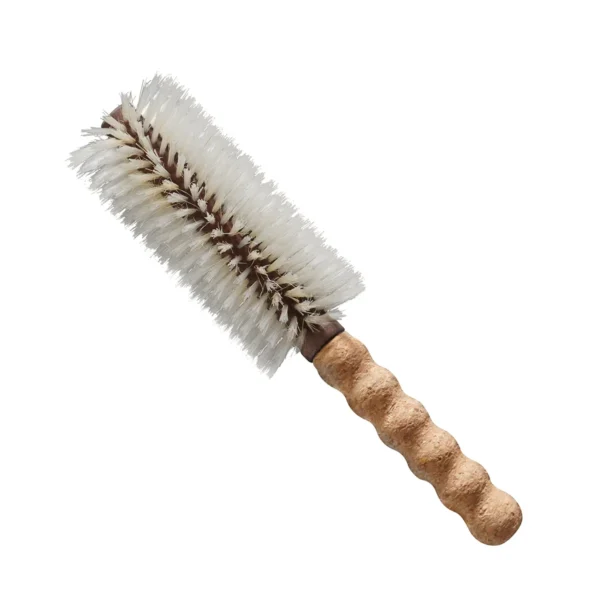 Cork-Handled Round Hair Brush - Image 2