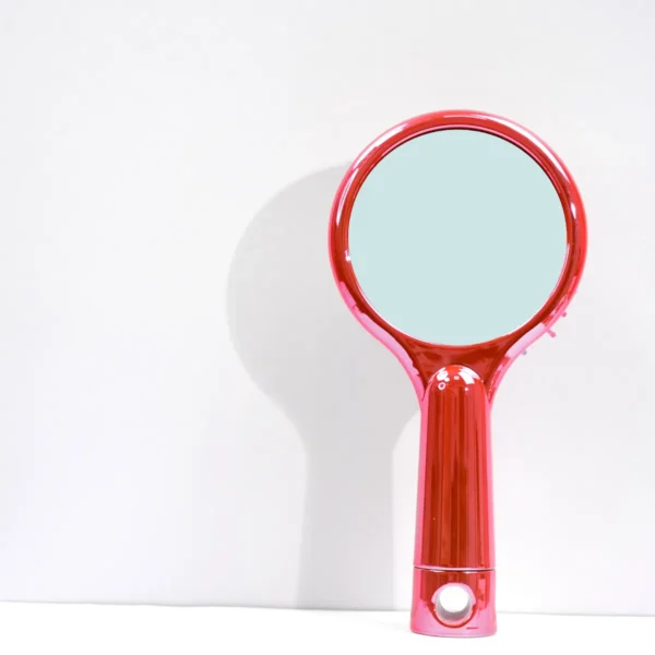 Rainbow Paddle Hair Brush with Integrated Mirror - Image 3