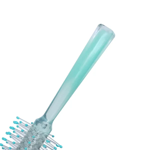Jelly Colored Solid Barrel Round Brush Set with Purple Green and Blue Handles - Image 5
