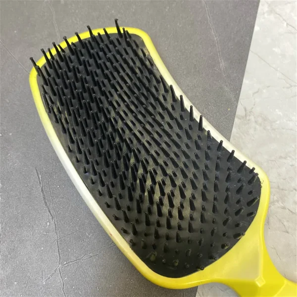 Ergonomic Paddle Hair Brush with Soft-Touch Handle and Vibrant Finish - Image 3
