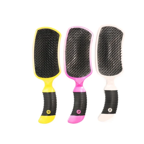 Ergonomic Paddle Hair Brush with Soft-Touch Handle and Vibrant Finish