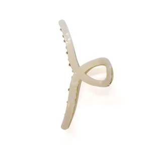 Golden Elegance Hair Claw Clip