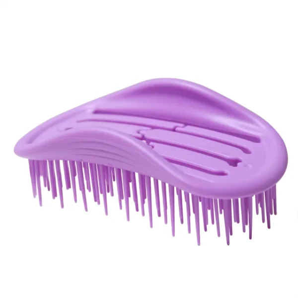 Long & Short-Tooth Hollow Shampoo Brush with Silicone Scalp Massager