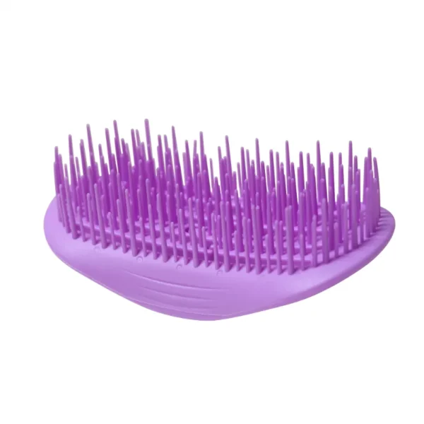 Long & Short-Tooth Hollow Shampoo Brush with Silicone Scalp Massager - Image 3
