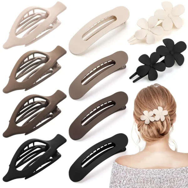 Professional No-Slip Duckbill Hair Clips with Silicone Grip - Image 3