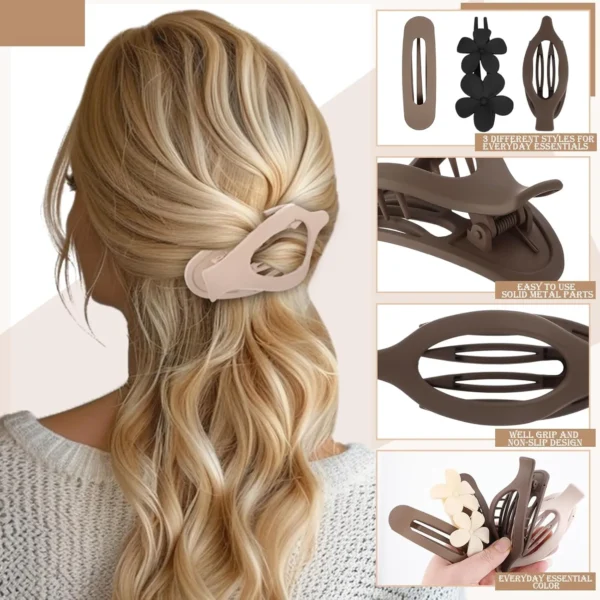 Professional No-Slip Duckbill Hair Clips with Silicone Grip - Image 4