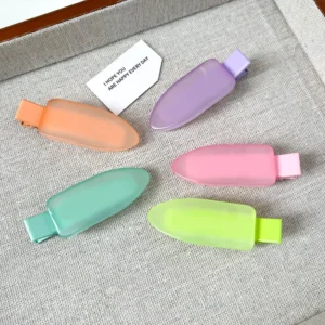 Chic No Crease Hair Clips in Jelly Translucent Colors