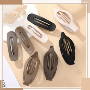 Matte French Flat Hair Clips for Women (3 Styles)