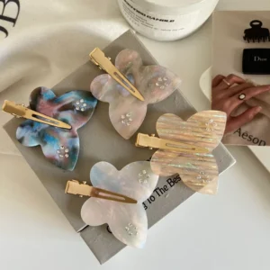No Crease Acetate Butterfly Hair Clips