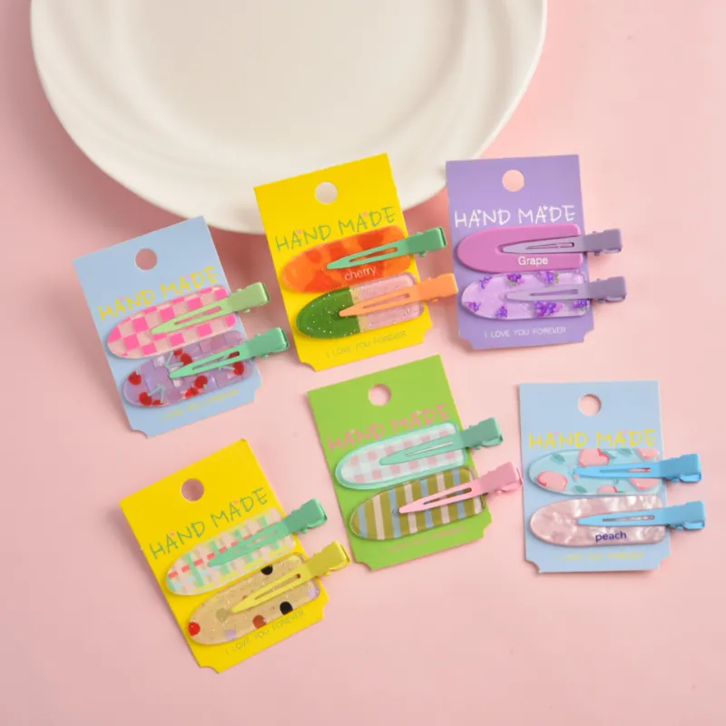 Jelly-Colored No-Crease Acetate Hair Clip - Image 2