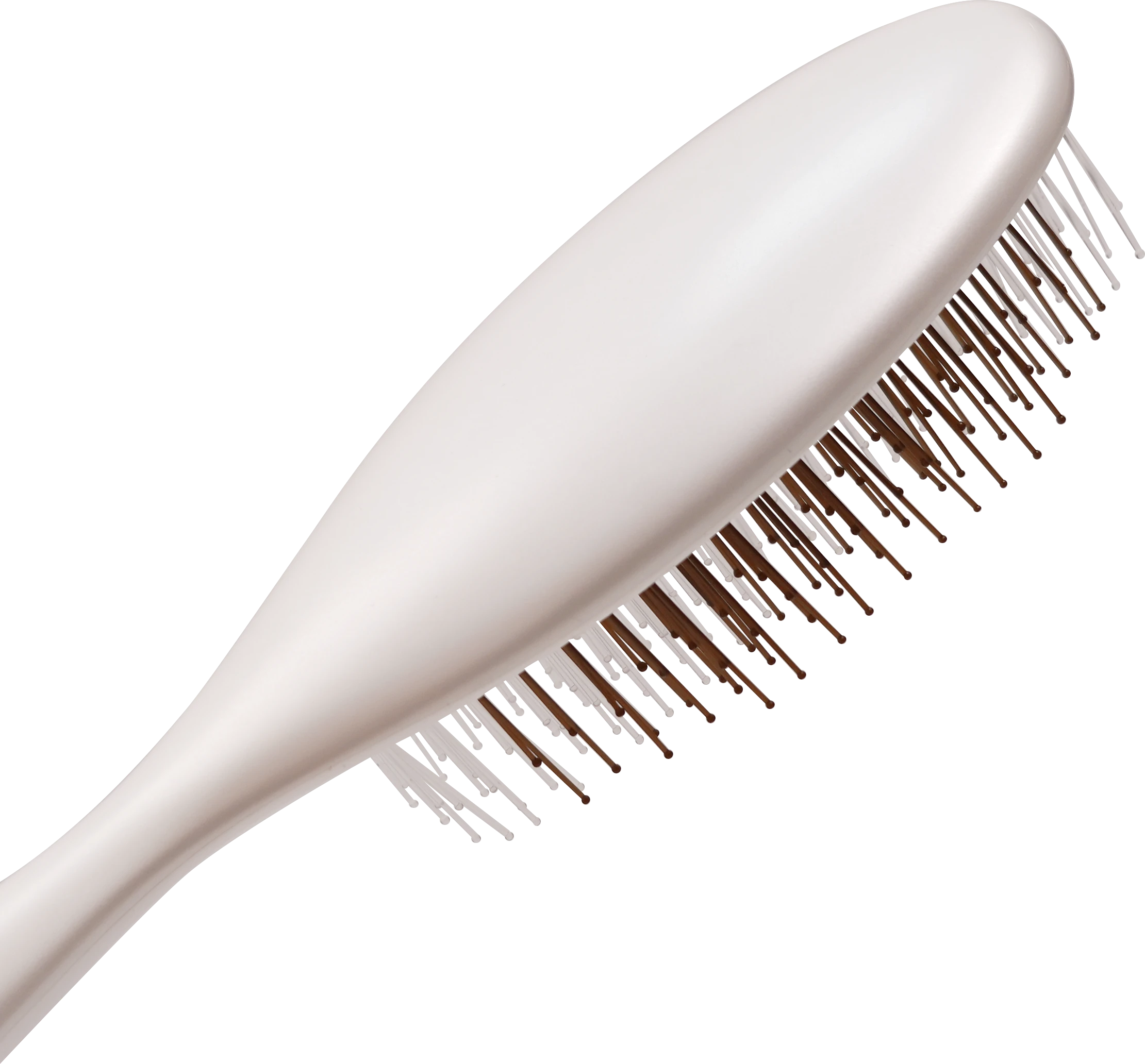 Premium Solid Pearlescent Paddle Hair Brush with Flexible Memory Bristles - Image 4
