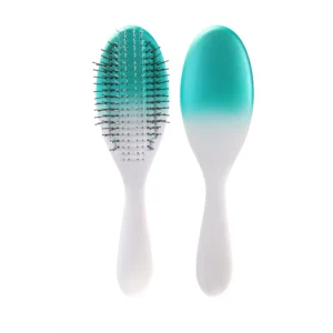 Teal Gradient Pearlescent Paddle Hair Brush, 22x6cm