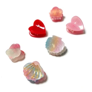 Miniature Novelty Assorted Acetate Hair Claw Gift Set