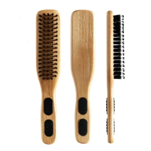 Natural Bamboo Slim Styling Hair Brush with Anti-Slip Grips, 218x40mm