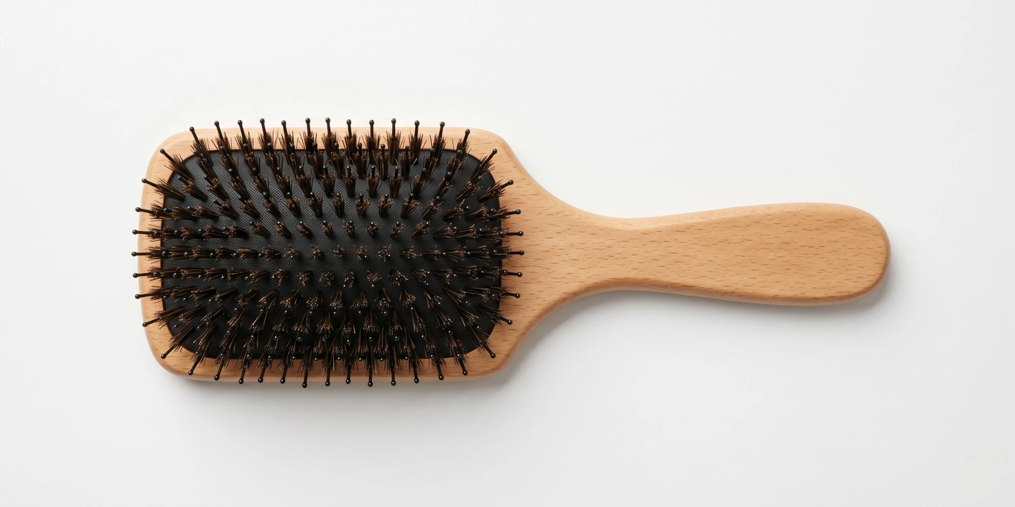 Boar bristle brush maintenance for fine and medium hair