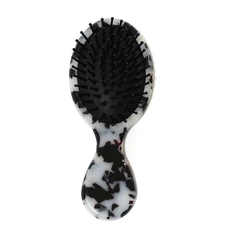 Classic Tortoiseshell Acetate Mini Cushion Hairbrush - view 2