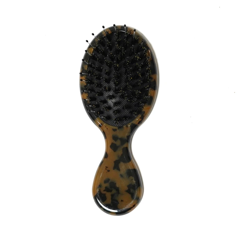 Classic Tortoiseshell Acetate Mini Cushion Hairbrush - view 3