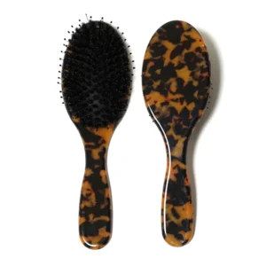 Classic Tortoiseshell Acetate Oval Cushion Hairbrush, 210x65mm