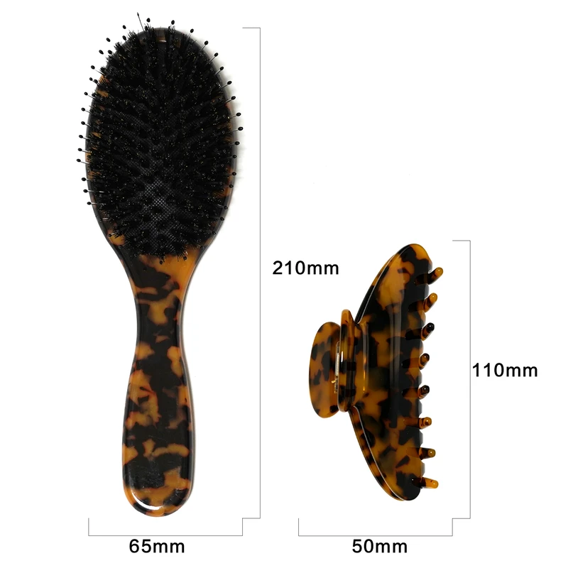 Classic Tortoiseshell Acetate Wavy Hair Claw, 110x50mm - view 2