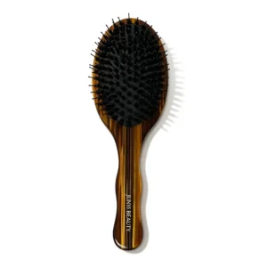 Amber Striped Acetate Oval Cushion Hair Brush, 238x78mm